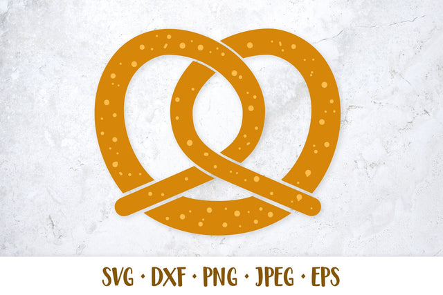 Traditional Bavarian pretzel SVG. Bakery decorations. SVG LaBelezoka 