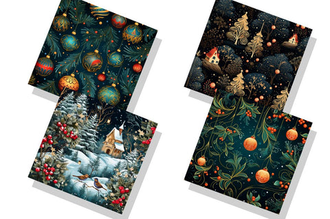 Traditional Christmas Seamless Patterns Sublimation Regulrcrative 