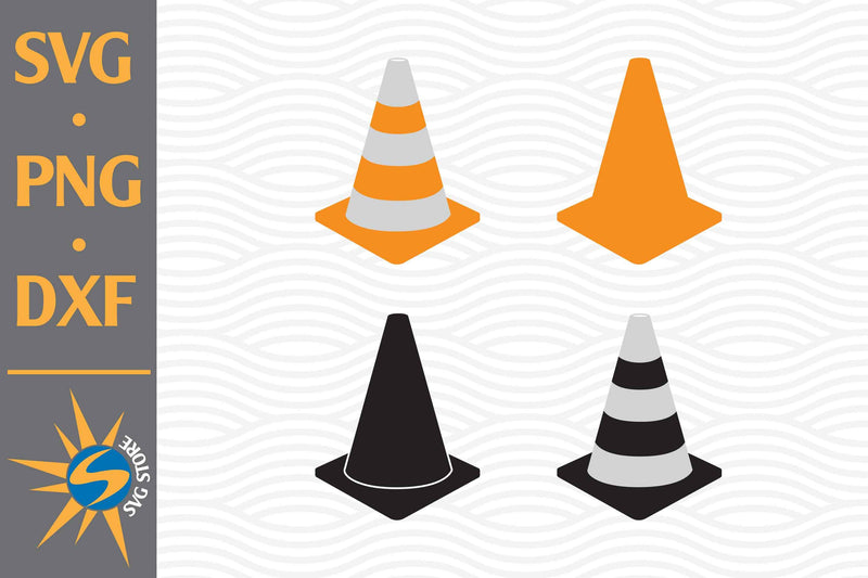 Traffic Cone SVG, PNG, DXF Digital Files Include - So Fontsy