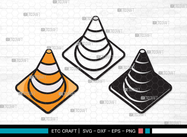 Traffic Cones Clipart SVG, Cones Svg, Hazard Cone Svg, Construction Cone Svg, Road Cone Svg, Safety Cone Svg, Traffic Cones Clipart SVG ETC Craft 