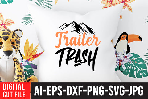 Trailer Trash SVG Cut File SVG BlackCatsMedia 