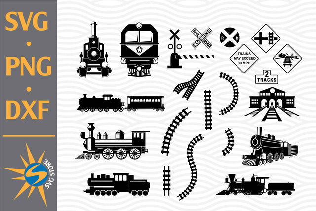 Train Silhouette SVG, PNG, DXF Digital Files Include SVG SVGStoreShop 