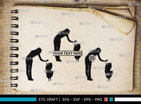 Training A Dog Monogram, Training A Dog Silhouette, Training A Dog SVG, Dog Svg, Jumping Dog Svg, SB00412 SVG ETC Craft 