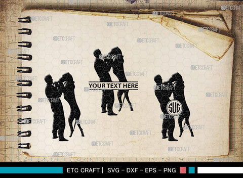 Training A Dog Monogram, Training A Dog Silhouette, Training A Dog SVG, Dog Svg, Jumping Dog Svg, SB00412 SVG ETC Craft 