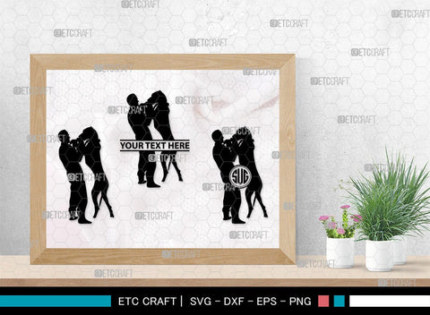 Training A Dog Monogram, Training A Dog Silhouette, Training A Dog SVG, Dog Svg, Jumping Dog Svg, SB00412 SVG ETC Craft 