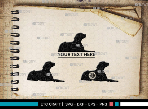 Training A Dog Monogram, Training A Dog Silhouette, Training A Dog SVG, Dog Svg, Jumping Dog Svg, SB00412 SVG ETC Craft 