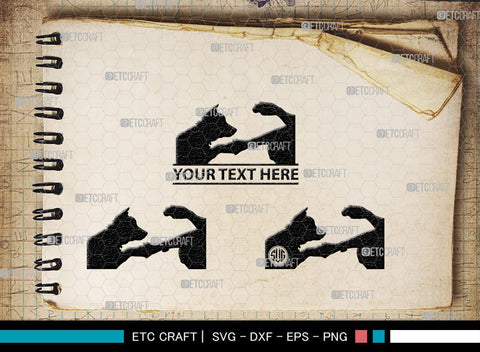 Training A Dog Monogram, Training A Dog Silhouette, Training A Dog SVG, Dog Svg, Jumping Dog Svg, SB00412 SVG ETC Craft 