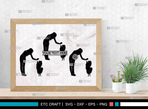 Training A Dog Monogram, Training A Dog Silhouette, Training A Dog SVG, Dog Svg, Jumping Dog Svg, SB00412 SVG ETC Craft 