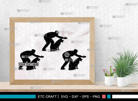 Training A Dog Monogram, Training A Dog Silhouette, Training A Dog SVG, Dog Svg, Jumping Dog Svg, SB00412 SVG ETC Craft 