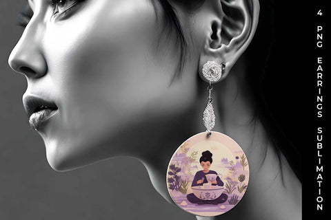 Tranquil Self-Care - Earrings Sublimation Bundle Sublimation Sintegra 