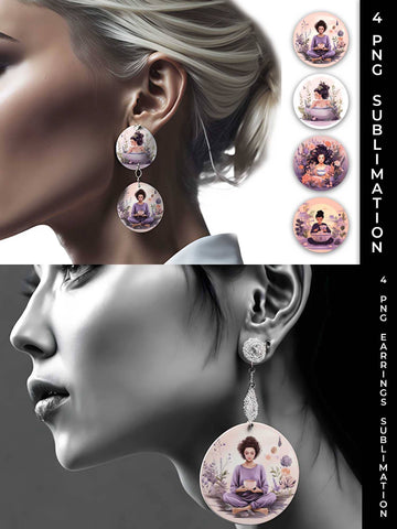 Tranquil Self-Care - Earrings Sublimation Bundle Sublimation Sintegra 
