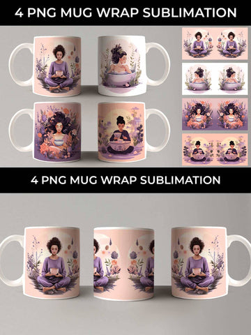 Tranquil Self-Care - Mug Wrap Sublimation Bundle Sublimation Sintegra 