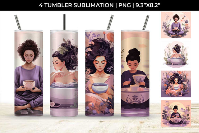 Tranquil Self-Care - Tumbler Wrap Sublimation Bundle Sublimation Sintegra 