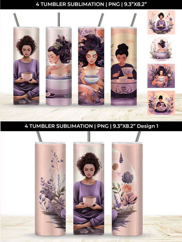 Tranquil Self-Care - Tumbler Wrap Sublimation Bundle Sublimation Sintegra 