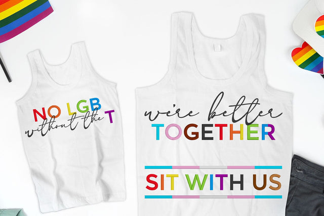 Trans-Inclusive LGBT Phrase Embroidery File Bundle Embroidery/Applique DESIGNS Risa Rocks It 