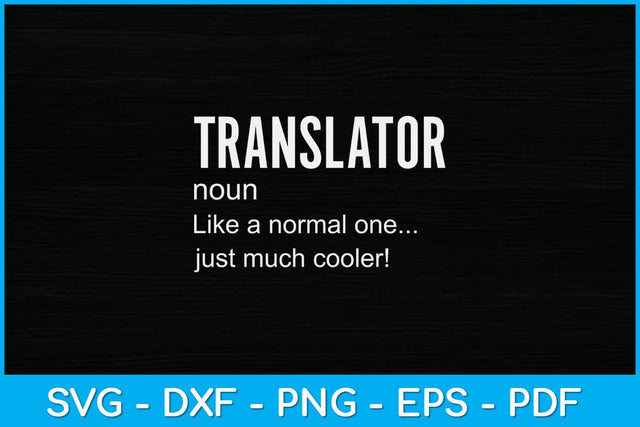 Translator Definition Svg Design SVG artprintfile 