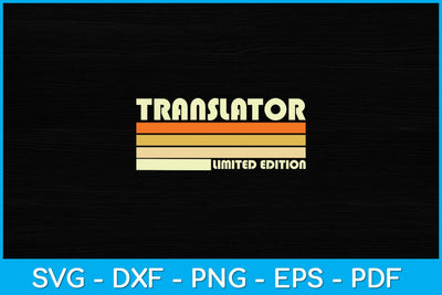 Translator Funny Job Title Profession Birthday Worker Svg Design SVG artprintfile 