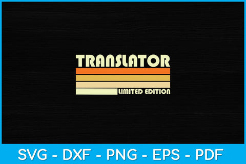 Translator Funny Job Title Profession Birthday Worker Svg Design SVG artprintfile 
