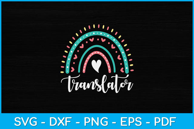 Translator Funny Rainbow Svg Design SVG artprintfile 