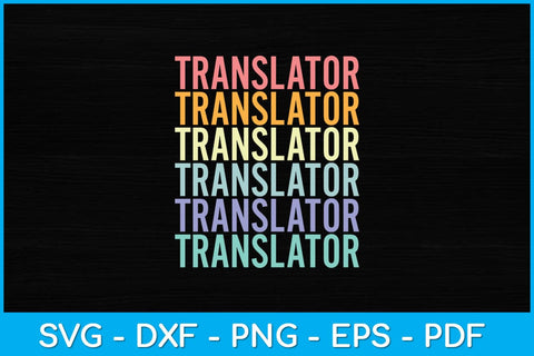 Translator Vintage Retro Svg Design SVG artprintfile 