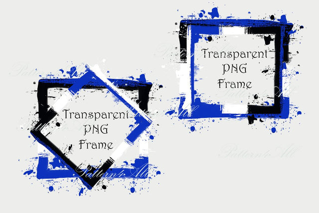 Transparent Png Frame,Blue Watercolor Brush Stroke Background Design,Team Colors, Printable Clip Art,Distressed Print Sublimation PNG 3D Paper ArtStudio 