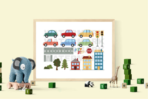 Transportation Clip Arts Set, City Traffic Bundle SVG Digital Good Things 