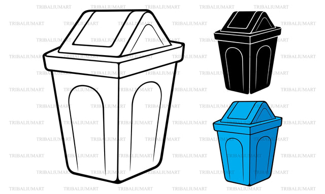 Trash can SVG TribaliumArtSF 