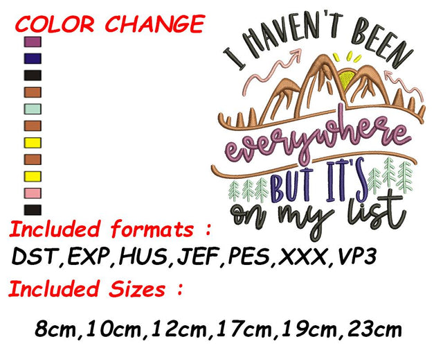 Travel Design, Travel Embroidery, Adventure Embroidery, Vacation Design, Travel Theme, Travel Quotes Embroidery/Applique DESIGNS SVG Digital Designer 