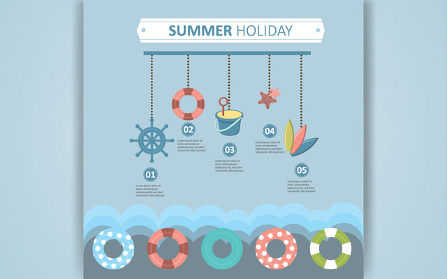 Travel Infographics - info poster, brochure cover template layout with flat design icons SVG naemmiah021 