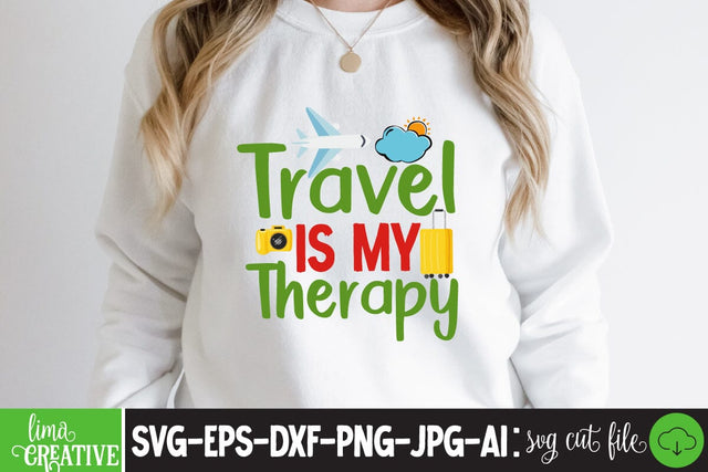 Travel Is My Therapy SVG Cute File SVG Insomnia Std 