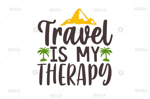 Travel is my therapy SVG SVG Regulrcrative 