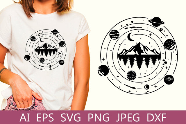 Travel monogram svg, Outdoors and nature silhouette, Adventure logo SVG AnastasiyaArtDesign 