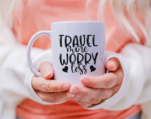 Travel Quotes SVG Bundle, 6 Designs, Travel Is My Therapy SVG, Say Yes To New Adventures SVG, Work Hard Travel Harder SVG SVG HappyDesignStudio 