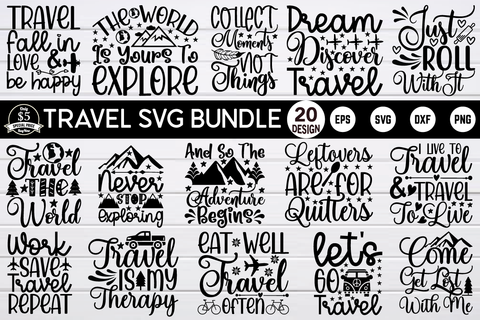 travel svg bundle vol 1 SVG buydesign 
