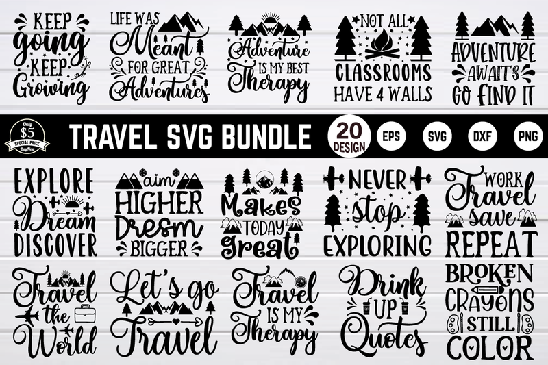 travel svg bundle vol 2 SVG buydesign 