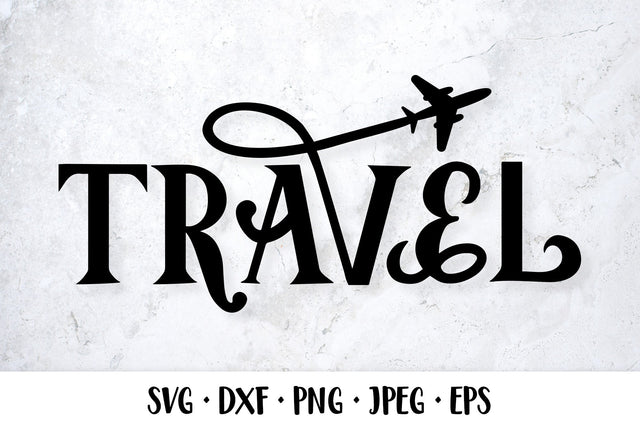 Travel SVG. Hand lettered logo design SVG LaBelezoka 
