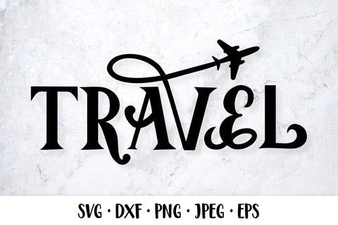 Travel SVG. Hand lettered logo design SVG LaBelezoka 