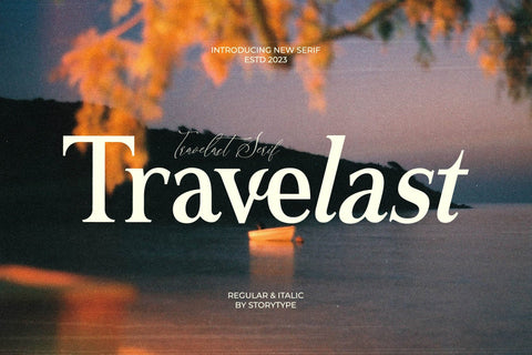 Travelast Typeface Font Storytype Studio 