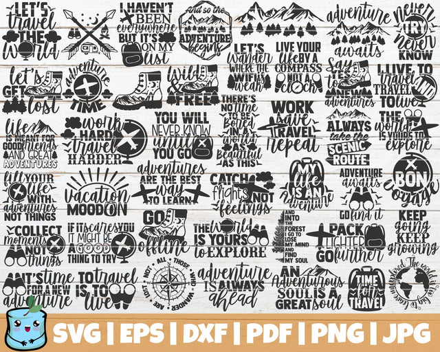 Traveling SVG Bundle | Adventure SVG Cut Files SVG MintyMarshmallows 