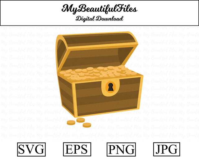 treasure chest - pirates SVG MyBeautifulFiles 