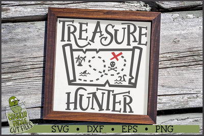 Treasure Hunter Pirate Map SVG File SVG Crunchy Pickle 