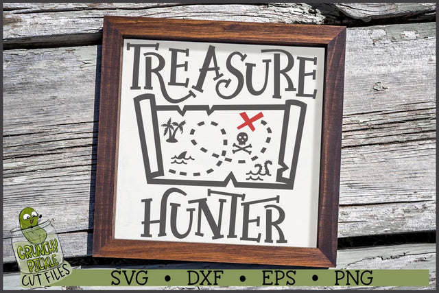 Treasure Hunter Pirate Map SVG File SVG Crunchy Pickle 