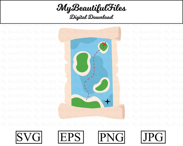 treasure map - pirates SVG MyBeautifulFiles 