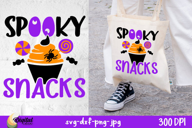 Treat Bags Halloween SVG. Spooky Snacks design Witch SVG. SVG Evgenyia Guschina 