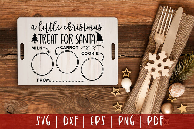 Treat for Santa SVG, Santa Tray SVG SVG CraftLabSVG 