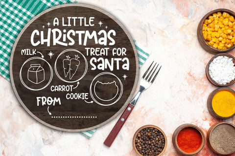 Treat for Santa Tray SVG - Milk and Cookies Christmas SVG SVG CraftLabSVG 