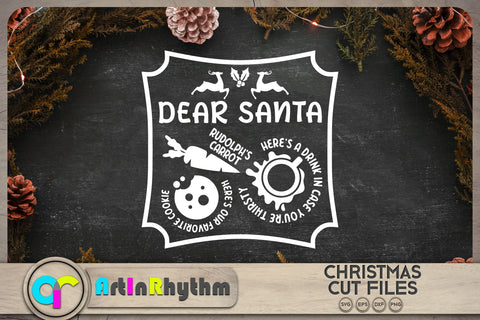 Treats for Santa SVG / Treats for Santa tray SVG SVG Artinrhythm shop 