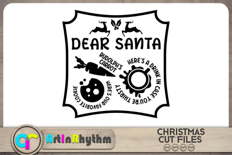 Treats for Santa SVG / Treats for Santa tray SVG SVG Artinrhythm shop 