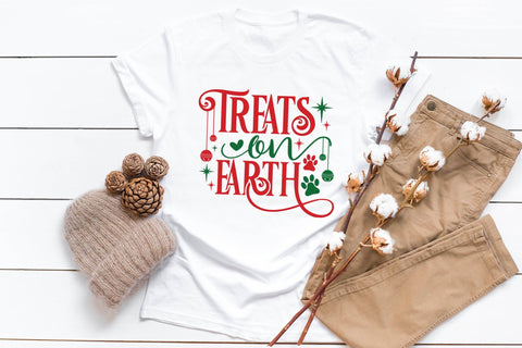 Treats on Earth SVG, Christmas Dog SVG Design SVG CraftLabSVG 