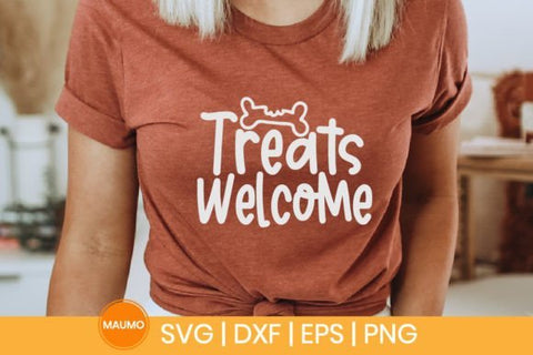 Treats welcome | Dog bandana svg quote SVG Maumo Designs 